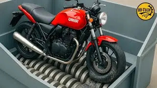 Most Insane Giant Shredder Destroying Motorcycle! Can Crush a Motorcycle I Hi Tech