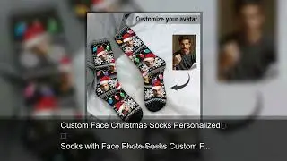 Custom Face Christmas Socks Personalized Socks with Face Photo Socks Custom Face Socks Christma