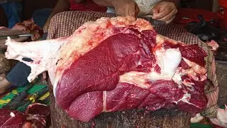 Amazing Fastest Workers Meat Cutting Skills, Best Beef Slicing Knife Skills, How to Cutting Cow Meat