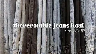 SIZE 6 ABERCROMBIE JEANS HAUL!! | #abercrombiehaul #abercromiejeans #abercrombie #size6 #jeanshaul