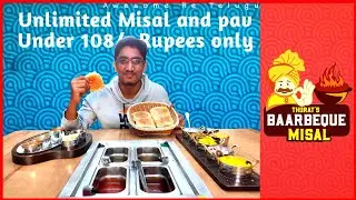 Thorats Barbique misal, unlimited misal under 108/- only, Pune local food videos #2