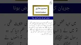 Jiryaan ke baad Wadu Farz Hona ,  Sahih Bukhari #sahihbukhari #muhammadﷺ