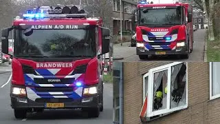 Explosie in flatwoning Alphen aan den Rijn - Brandweer met spoed onderweg