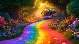 🌈 The Rainbow Bus Ride | B&agrave;i h&aacute;t thiếu nhi đầy m&agrave;u sắc 🎶 | Cuộc phi&ecirc;u lưu kỳ diệu d&agrave;nh cho trẻ em 🚍✨