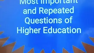 UGC NET Paper 1 Higher Education unit 10, Most Expected  and Repeated Questions