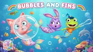 Bubbles and Fins|Kids Song| Nursery Rhymes|Sing Along @Vivilalaland