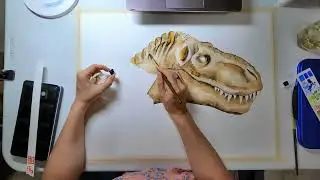 T-Rex and Girl Time Lapse - Bethany Case