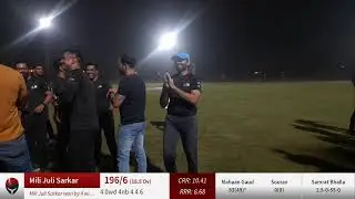 Mera Cricket Ground | D/N Live Match | Anytime Fitness India vs Mili Juli Sarkar | 29-Mar |20 overs