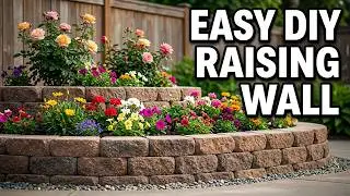 How to Build a Simple Keystone Flower Bed