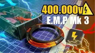 How to Make a EMP Generator v3: 400,000V in the Palm of Your Hand! ⚡