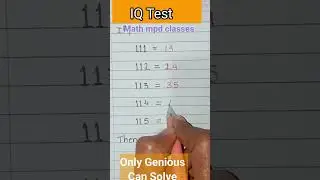 IQ Test | Maths tricks 