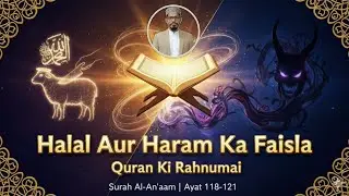 Halal Aur Haram Ka Wazeh Hukm | Surah Al-An’aam Ayat 118-121 | Tarjuma & Tafseer