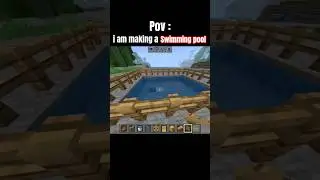i am making a swimming pool #minecraft #gamer #itsmeissie