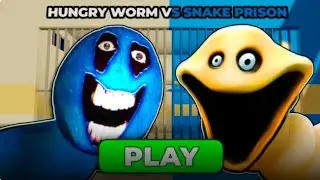 HUNGRY WORM VS SNAKE PRISON RUN!(Obby)#roblox 