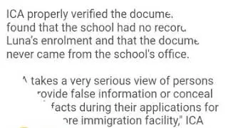 Pinay OFW in Singapore jailed providing fake diploma and transcrip