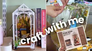 Build a Book Nook with me | Rolife DIY Kit | Cozy Hobby Vlog