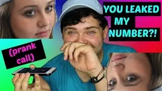 YOU LEAKED MY NUMBER?! PRANKING RAEGAN BRIZEK | corbinthepanda