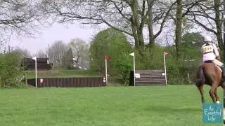 Sam Champney Warrener riding RUSTY DIAMOND 356 Novice South of England Horse Trials 2014