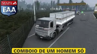 O COMBOIO DE UM HOMEM S&Oacute;!! EURO TRUCK SIMULATOR 2 - MODO COMBOIO