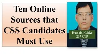 Most Useful Web Sites for CSS Examination