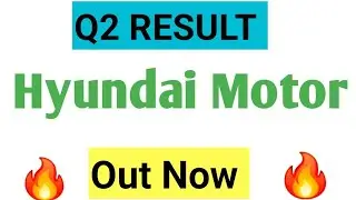 Hyundai motor q2 results today. Hyundai motor share news 