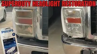How to restore headlights - 6.4 Superduty Powerstroke headlight restoration