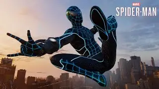 Spider-Man PS4 - Fear Itself Suit Free Roam Gameplay