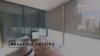 Жалюзи-молнии SHYZIP установлены на балконе кондоминиума Gramercy Park в Сингапуре