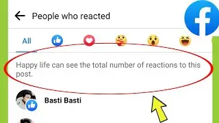 Facebook || Person can see the total number of reactions to this post