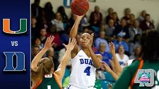 Miami vs. Duke 2017 Women's ACC Tournament Highlights