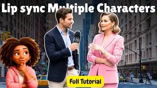 How to lip sync multiple AI characters using AI tools (Full AI Animation Tutorial)