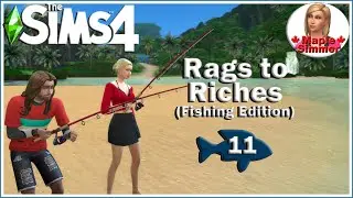 Deep Water Fishing! Pt 11: Rags to Riches: Fishing Edition (Sims 4)