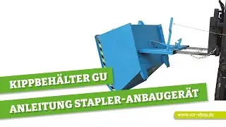 Kippbeh&auml;lter Typ GU von BAUER &ndash; Anleitung Stapler-Anbauger&auml;t | mr-shop.de