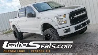 Комплект для замены кожаной обивки салона Ford F150 SuperCrew Custom 2015 года &mdash; LeatherSeats.com
