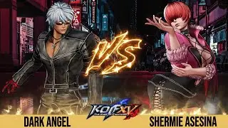 KOFXV Dark Angel (Angel/K&acute;/Sylvie) Vs Shermie Asesina (Athena/Shermie/Leona) #kofxv