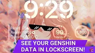 See your Genshin Data in Lockscreen - Alice Workshop Widget Guide