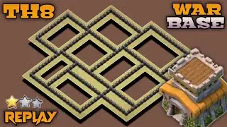 NEW TH8 WAR BASE 2021 + REPLAY PROOF | NEW TOP 3 TH8 WB | ANTI ZAP DRAGS + LINK | CLASH OF CLANS