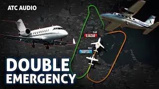 Two Emergencies at once at Boston International Airport. Real ATC Audio