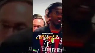 La LITIGATA tra SPALLETTI e MALDINI in NAPOLI MILAN 0-4 #Shorts