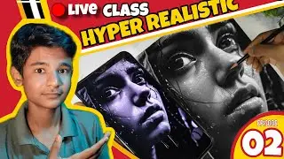 🔴 LIVE CLASS : HYPER REALISTIC SKETCH TUTORIAL || HYPER REALISTIC DETAILS TUTORIAL 🔴LIVE ||#tutorial