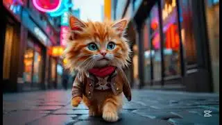 Tiny Cat Day out Exploring City | Funny Cats Doing Human Things