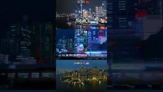 china 🇨🇳 vs Japan 🇯🇵 vs America 🇺🇲 #nightveiw #asiancities #china #america #japan #skyscraper #drone