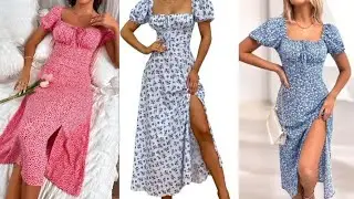How To Draft,Cut and Sew Viral Milkmaid Bustier Dress With Front Slit and Puff Sleeves.