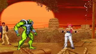 ZELOS vs ANOTHER KUNG FUG GIRL - High Level Gameplay - KOF Mugen