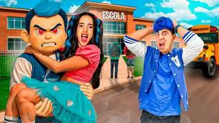 O BONECO MALVAD&Atilde;O DO VINIBUG LEVOU A BELINHA DA ESCOLA!!