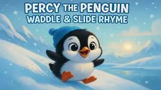 Percy the Penguin | Waddle & Slide Winter Rhyme for Kids | Fun Snow Song!