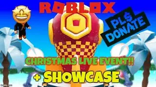 Демонстрация обновления рождественского мероприятия Roblox Please Donate 2025!!!