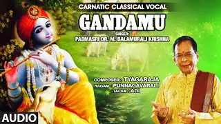 GANDAMU | Punnagavarali | Adi | Tyagaraja | CARNATIC CLASSICAL VOCAL - DR.M.BALAMURLI KRISHNA