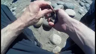 Ensō brushstroke meditation on the Fraser River
