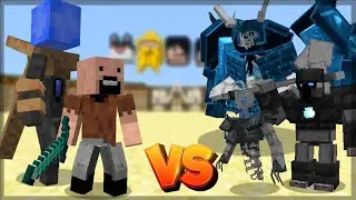 Minecraft: Notch Vs EEEAB's Mobs - Batalha De Mobs (Mob Battle) | 1.20.1